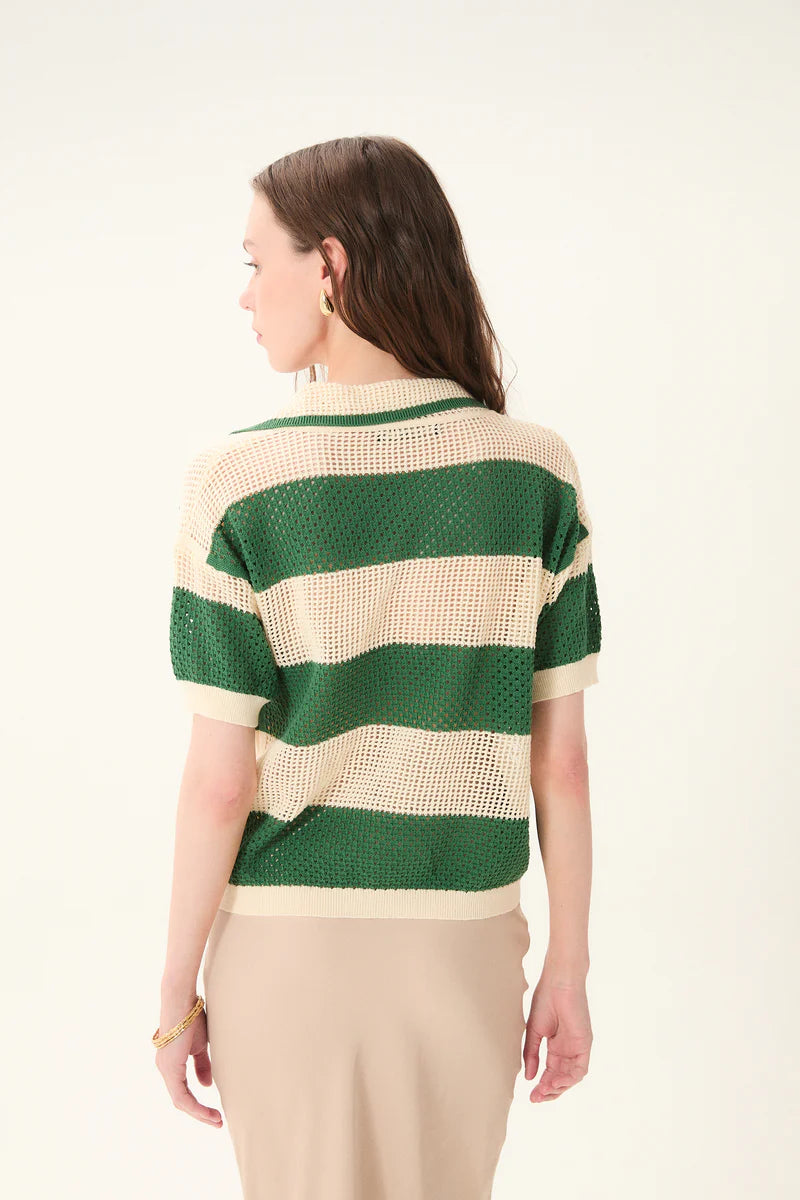 Chios Knit Polo Top