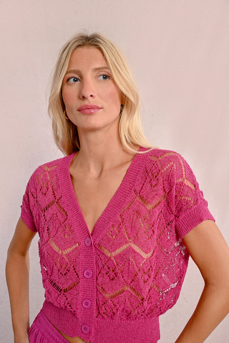 Short Sleeve Cardi