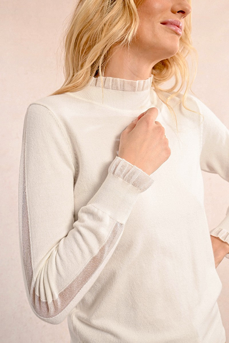 Ribbon Neck Sweater