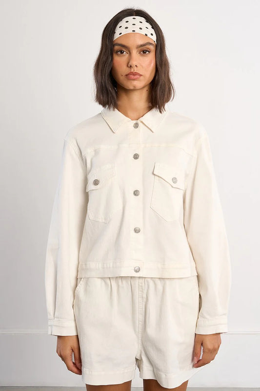 White Woven Jacket