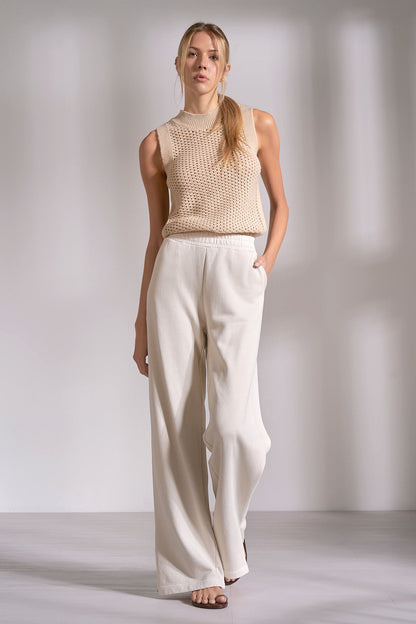 2 Pants Drawstring Wide Leg