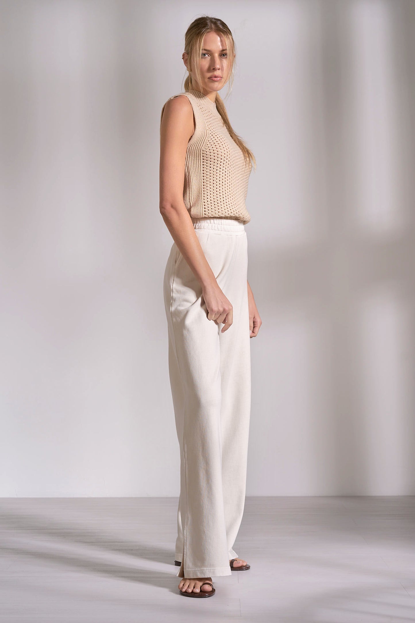 2 Pants Drawstring Wide Leg