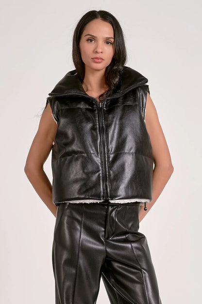 9 Vest Reversible Black & White