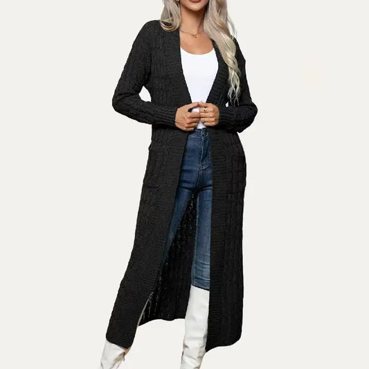 Trendy Long Open Front Cardigan Sweater