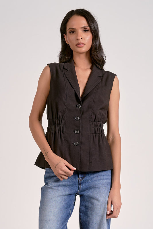 Cinched Waist Vest