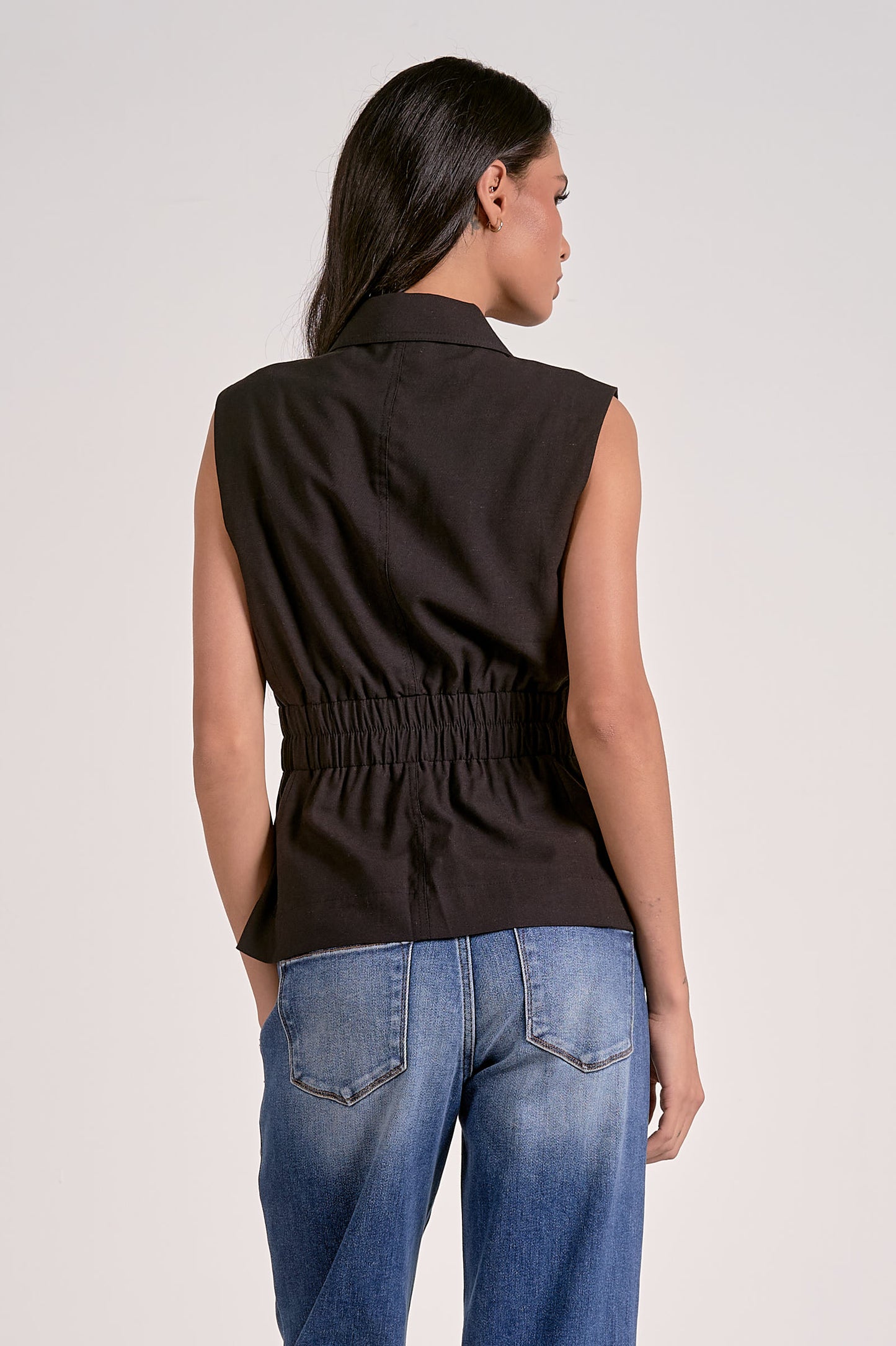 Cinched Waist Vest