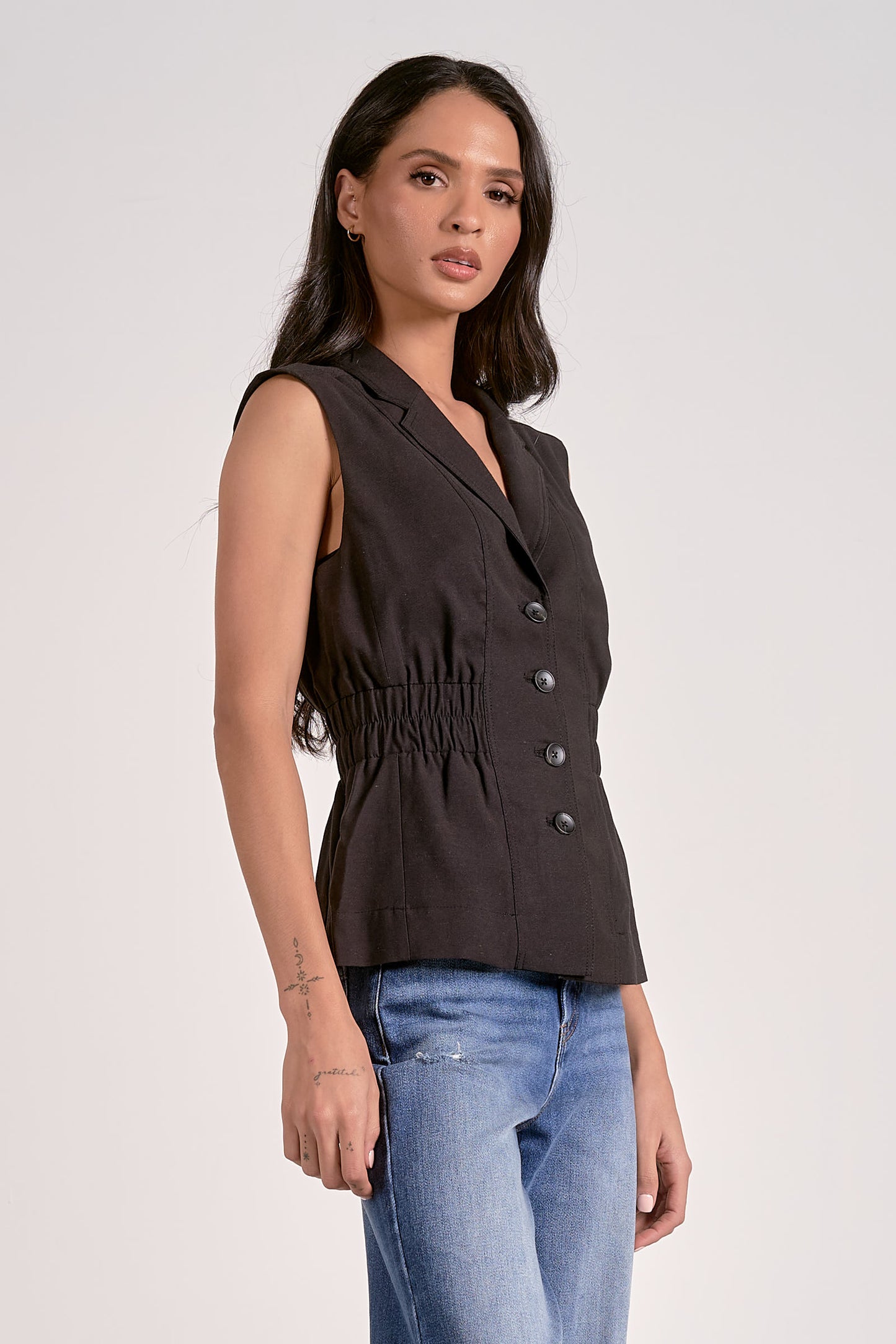 Cinched Waist Vest