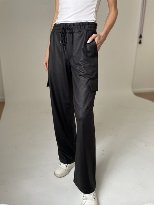 Coated Cargo Pants